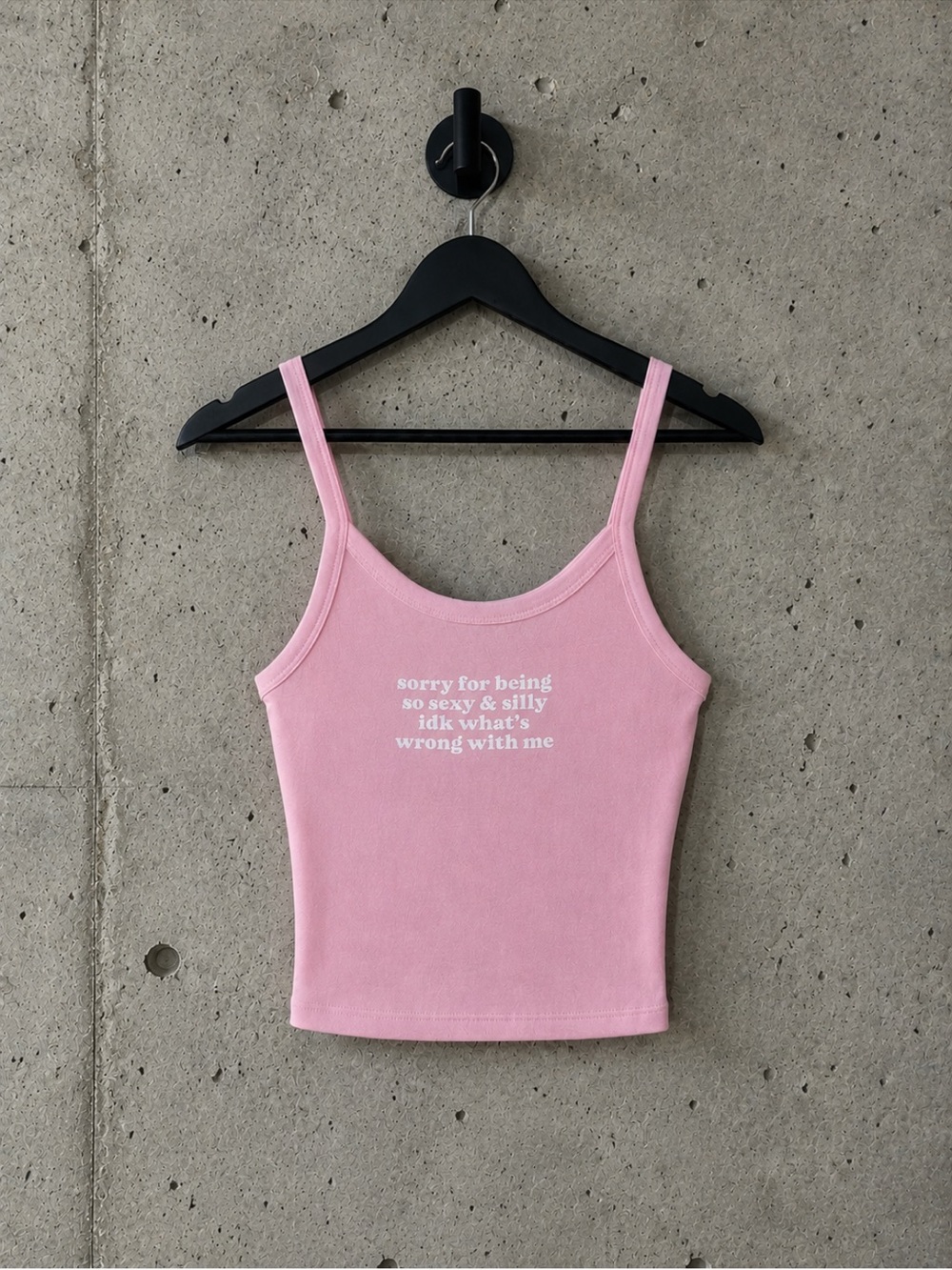 Pink Graphic tank top